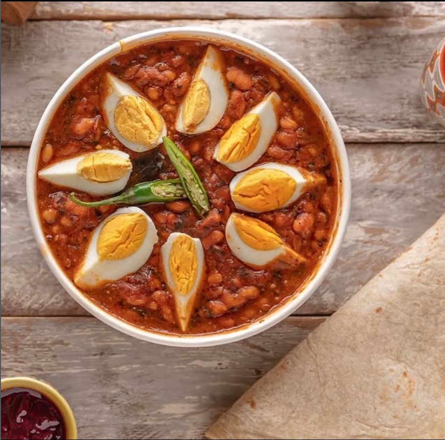 لوبيا بالبيض